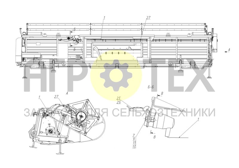 Чертеж Электрооборудование жатки (S300.27.10.000-01)